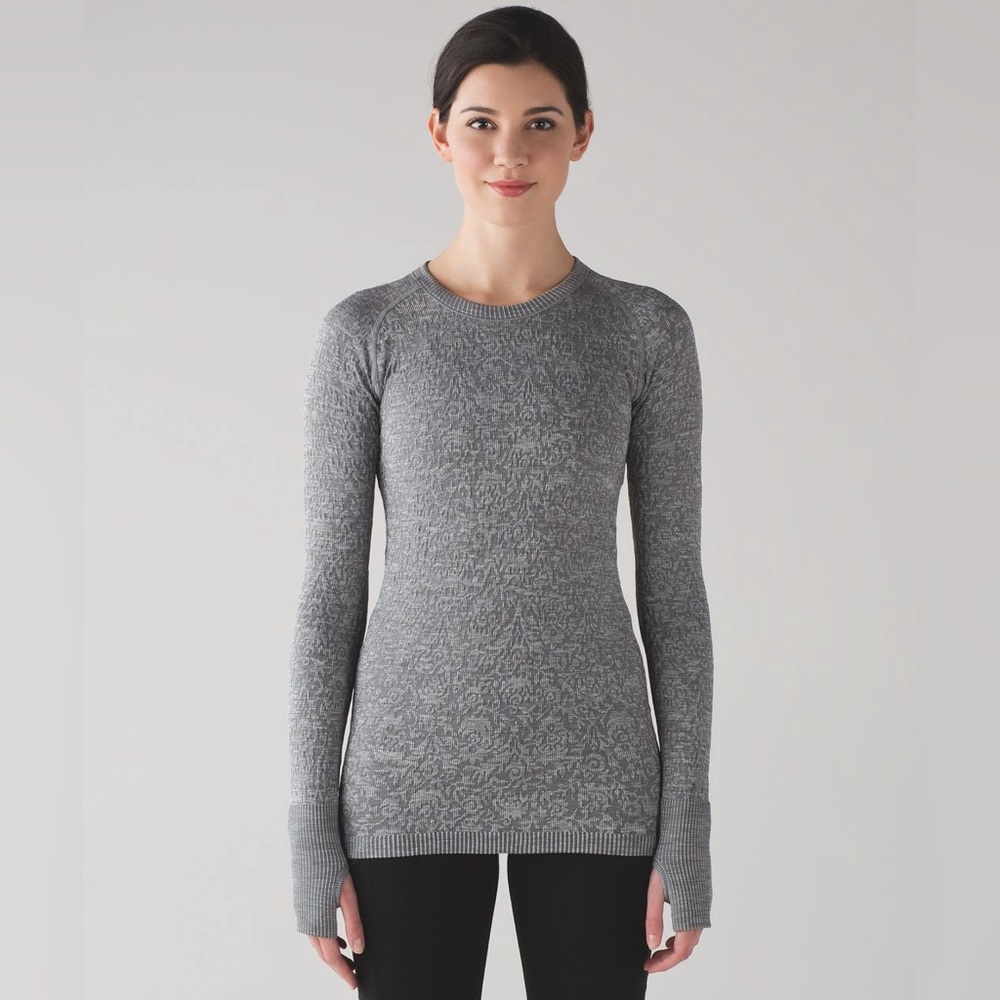 Lululemon Rest Less Pullover Heathered Slate Size 12